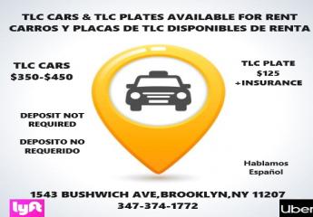 TLC Car Market - TLC CARS AND PLATE AVAILABLE FOR RENT!!